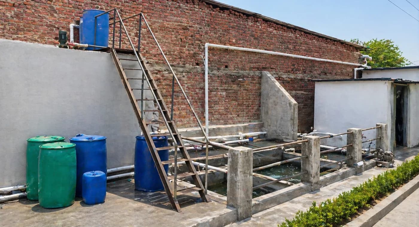 Water-treatment setup used as responsible dyeing proof for Kanwer Polytex